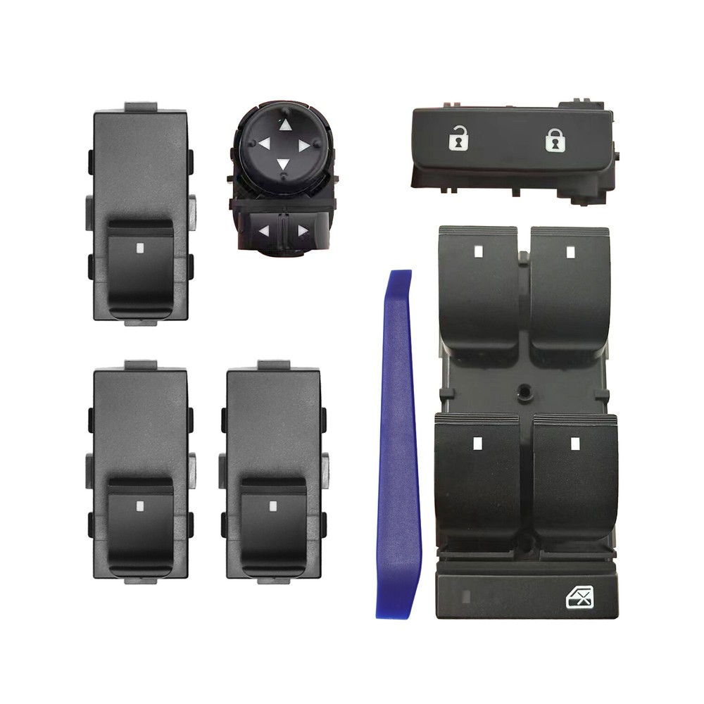 Driver+Passenger Window Control+Mirror+Door Lock Switch For 2007-2013 Chevy GMC