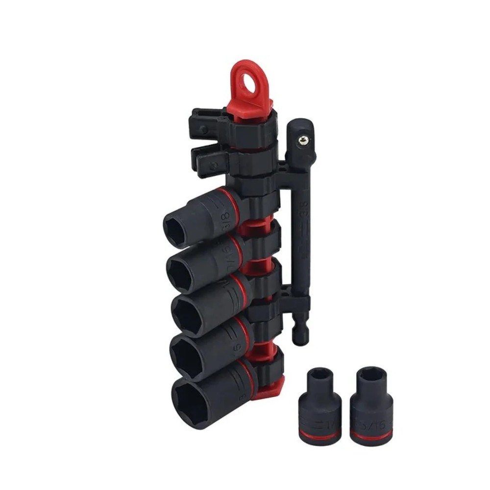 Wiha Tools 72093 SAE Impact Socket Set, 3/8" Drive, 8 Pc.
