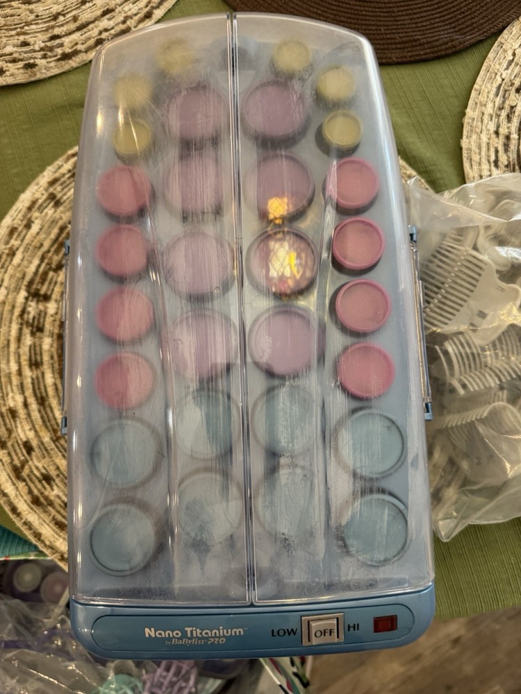 Babyliss Pro Nano Titanium Ionic 30 Hot Rollers. With Clips!