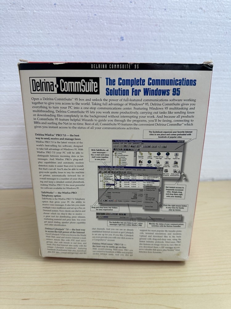 Delrina Commsuite The Complete Communications Solution For Windows 95 Used