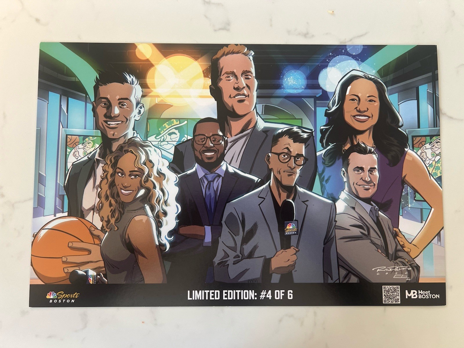 Boston Celtics ~ 2025-26 Authentic Fan Poster ~ Limited Edition  4 of 6 ~ Scal