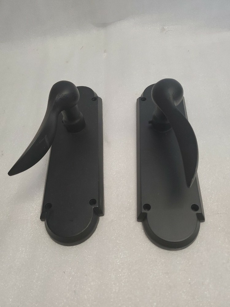 EMTEK 7757DFB DUMMY pair sideplate flat black
