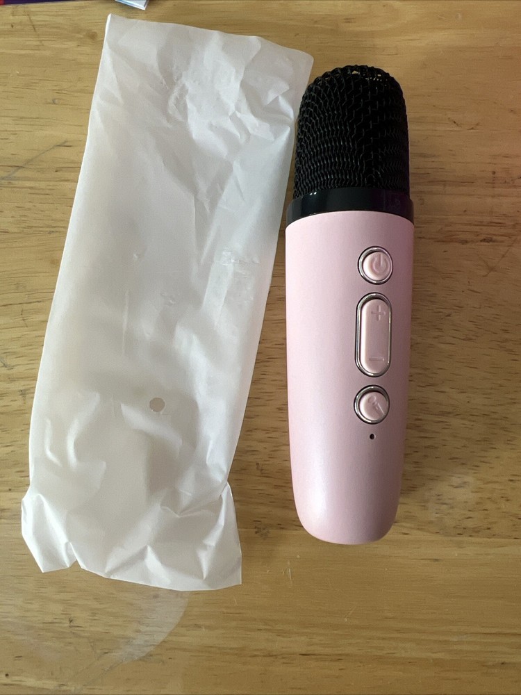 Karafun Iroo Mini Karaoke Machine With One Microphone Pink