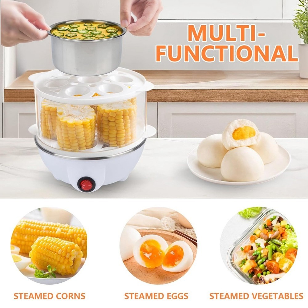 Electric Egg Cooker Boiler Maker Soft Medium or Hard Boil Layer Egg Maker3503