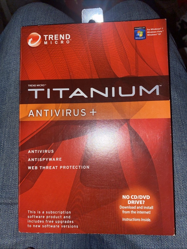 Trend Micro Titanium Antivirus Software + Antispyware Web Threat Protection NEW