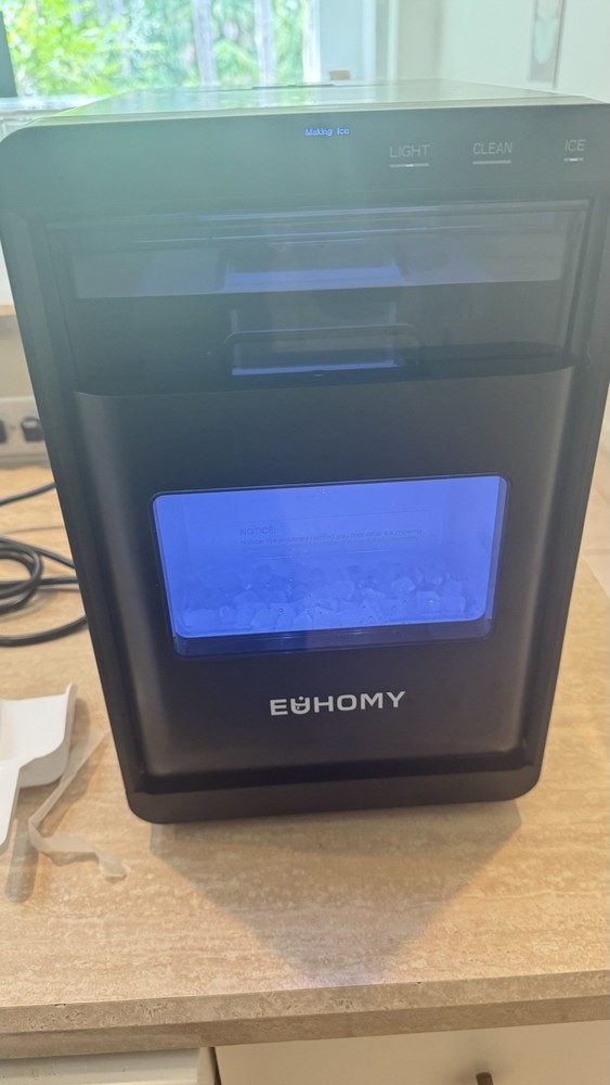 NEW. 🧊 Euhomy Nugget Ice Maker – Open Box, Tested & Working (Black)