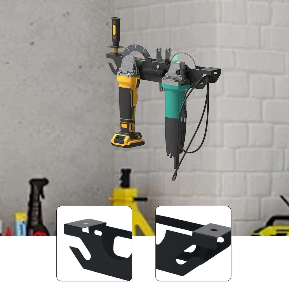 Angle Grinding Holder Tool Storage Rack Easy to Install with Cord Hanger Wall