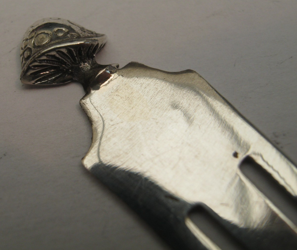 Sweet Solid Silver 925 Bookmark With A Toadstool Topper - Paper Money Clip