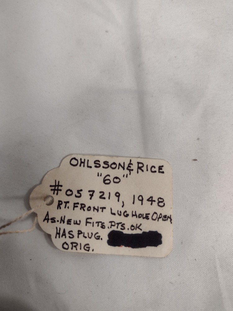 vintage model airplane engine Ohlsson Rice .60 Ignition