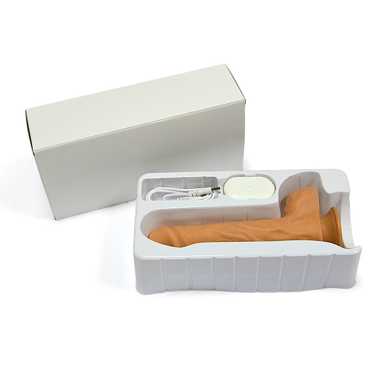 8" Realistic Dildo UP-DOWN Automatic Retractable Vibrating 7 Speed Heating USB