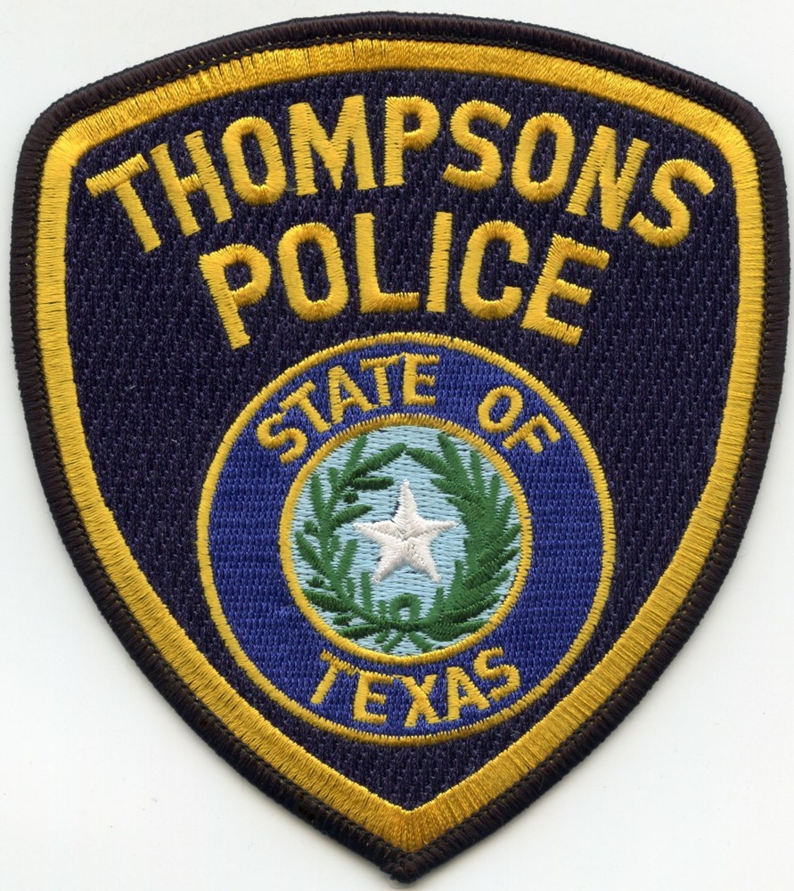 THOMPSONS TEXAS TX POLICE PATCH