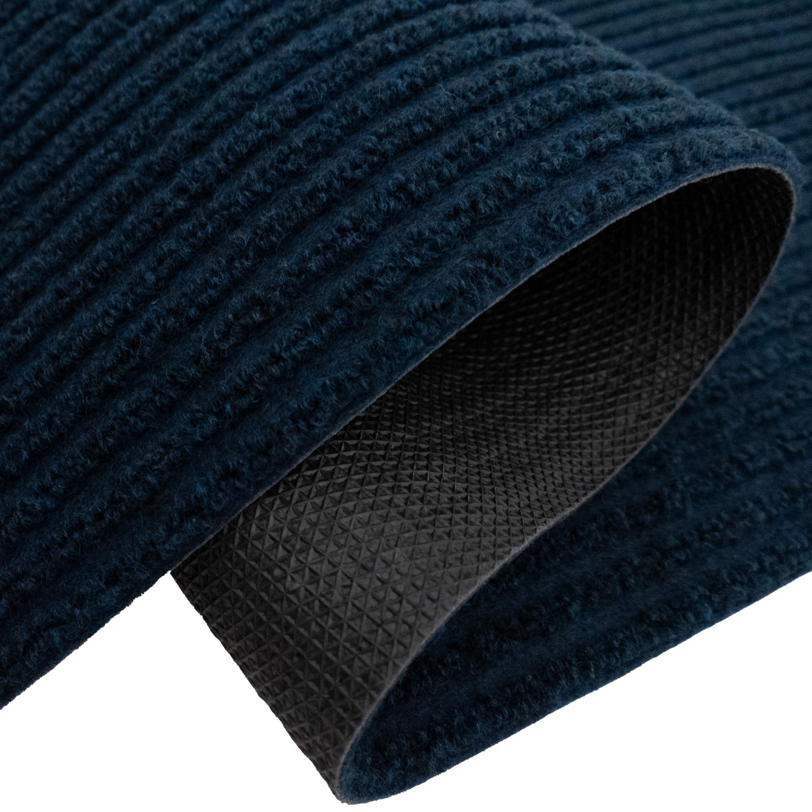 Custom Size Anti-Slip Dark Blue Outdoor Runner Rug