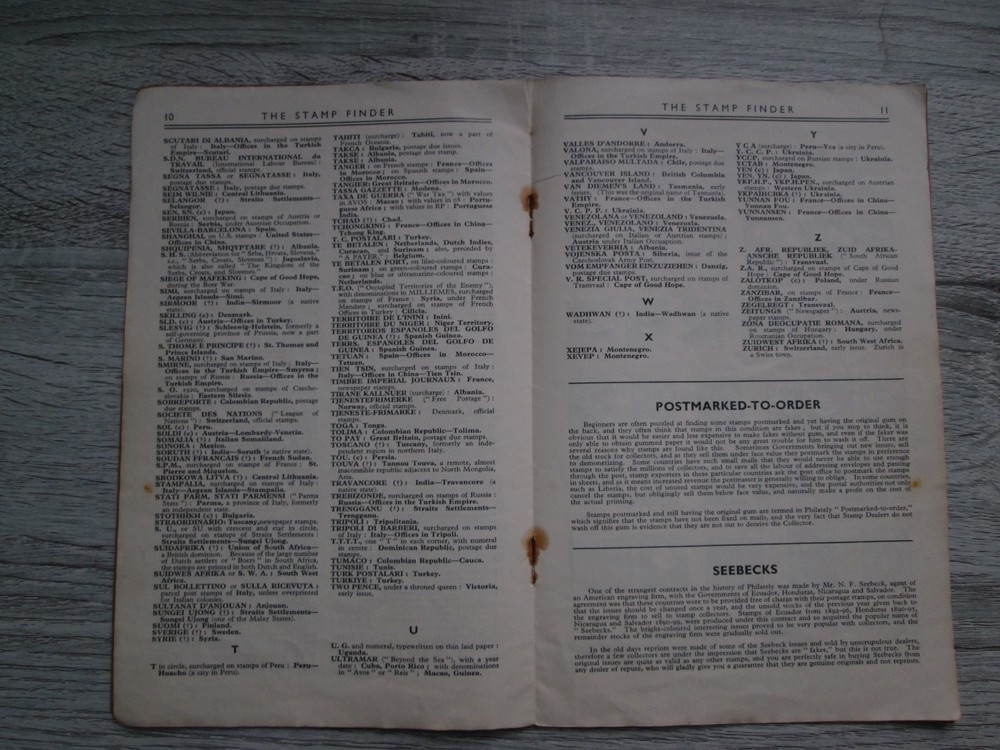 "XLCR" Stamp Finder. Thomas Cliffe Colwyn Bay