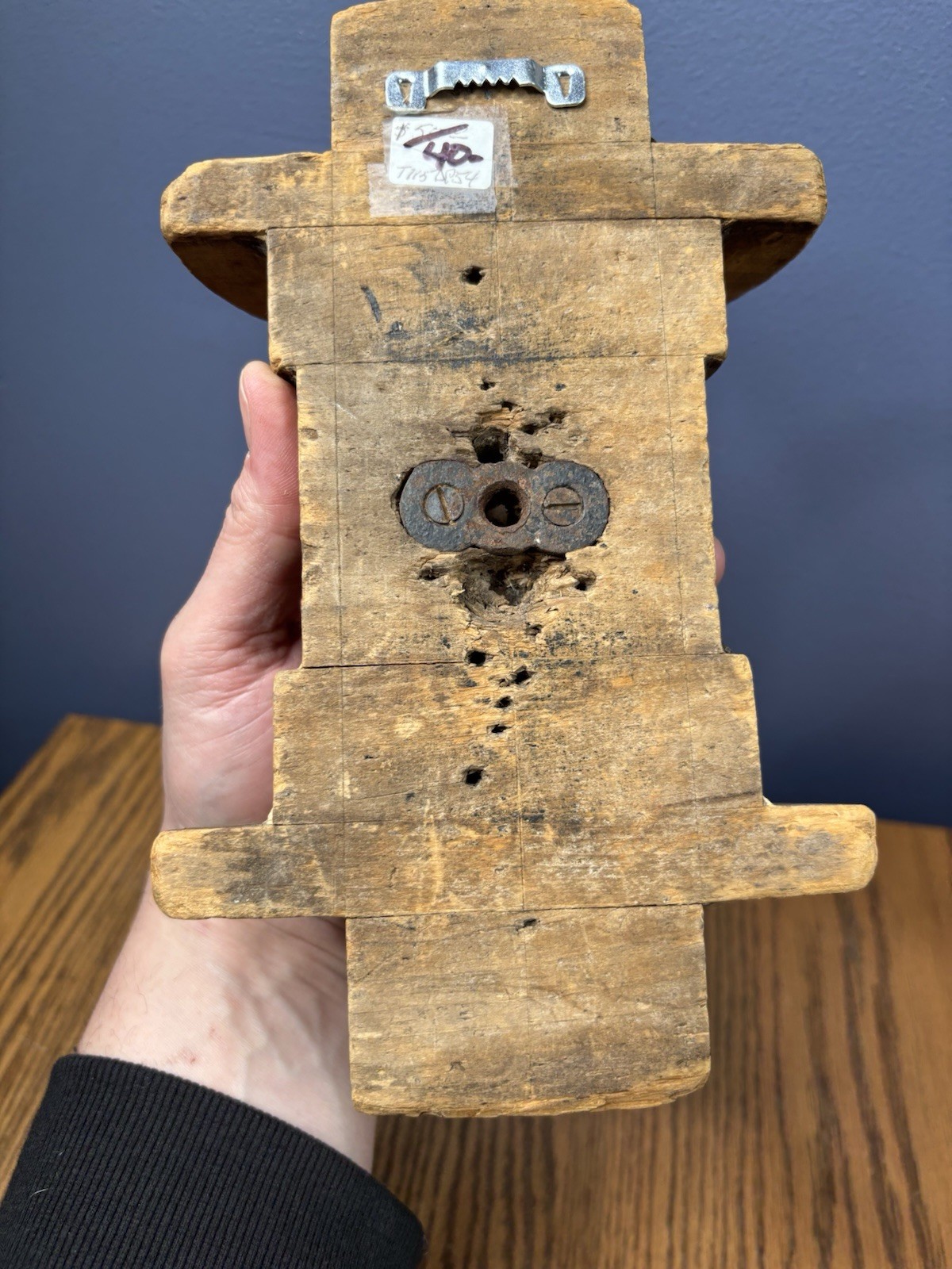 Vintage Industrial Bethlehem Steel Wood Sand Forms For Tool Parts Form Art Mold