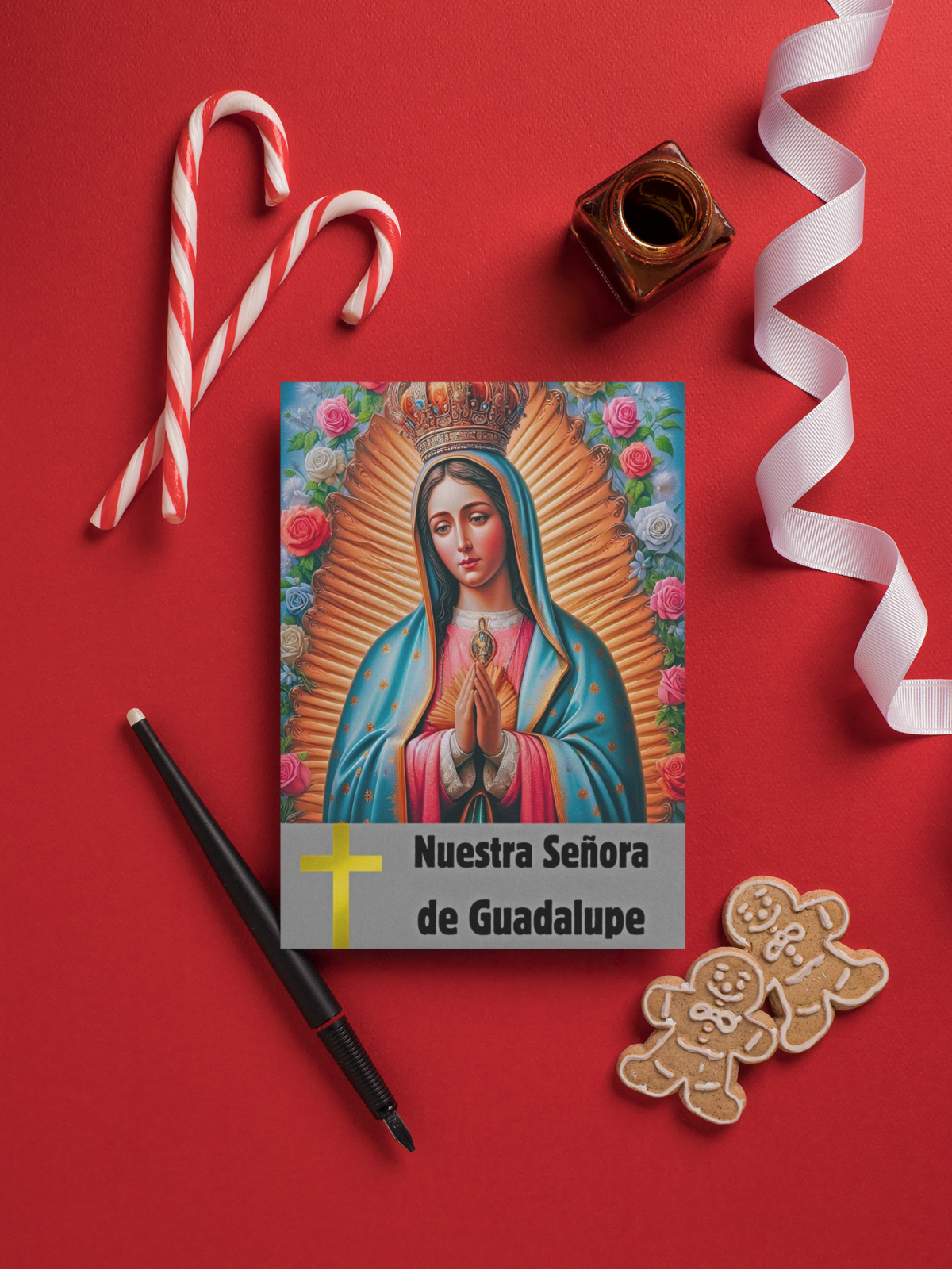 Nuestra Señora de Guadalupe Our Lady of Guadalupe Frameable Greeting Card 5X7 in