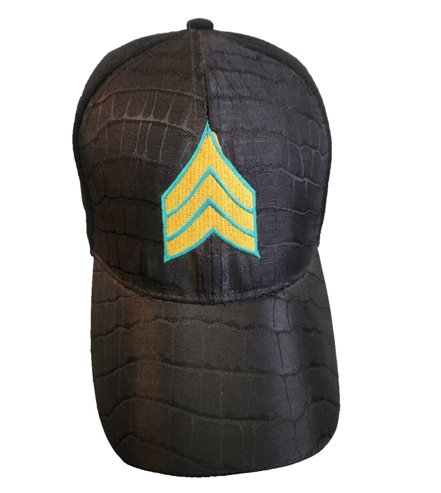 U.S. Army Rank Sergeant Adjustable black baseball cap