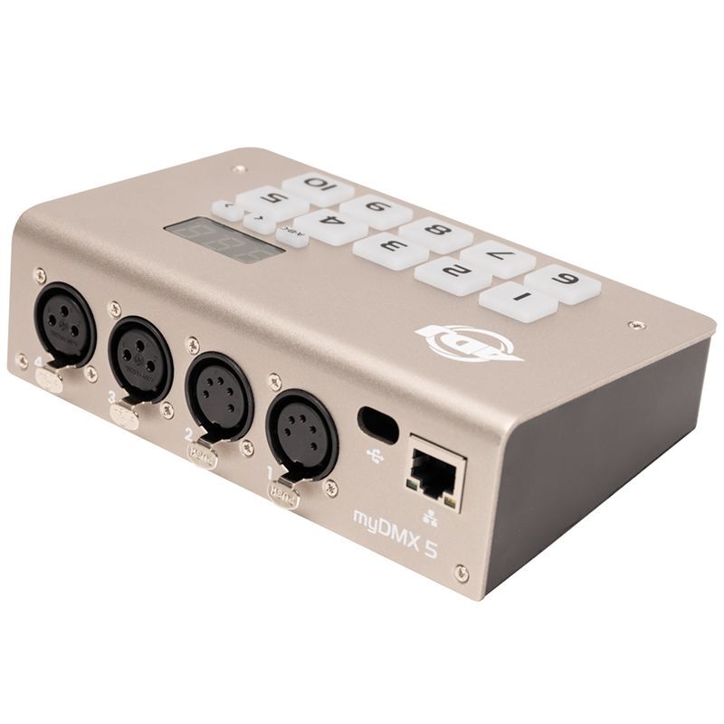 American DJ MYDMX5 DMX Lighting USB C-DMX Interface+Software+Cables for iOS/PC