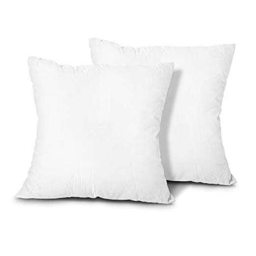 EDOW Throw Pillow Inserts, Set of 2 Lightweight Down Alternative Polyester