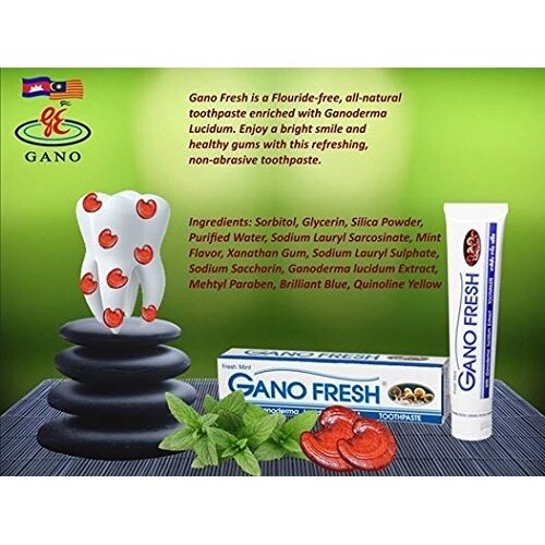 5 Boxes x 150g GANO EXCEL GANO FRESH TOOTHPASTE GANODERMA Free Shipping