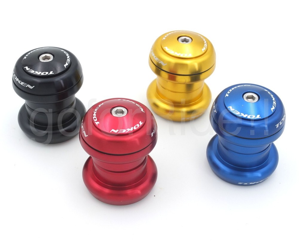 TOKEN TK060 Heggset 1-1/8" Threadless/Integrated Headset Black/Red