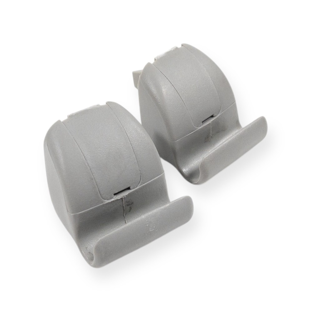 2001-2007 Ford Escape Sun Visor Retainer Clip Mount Hook  Set Pair Gray