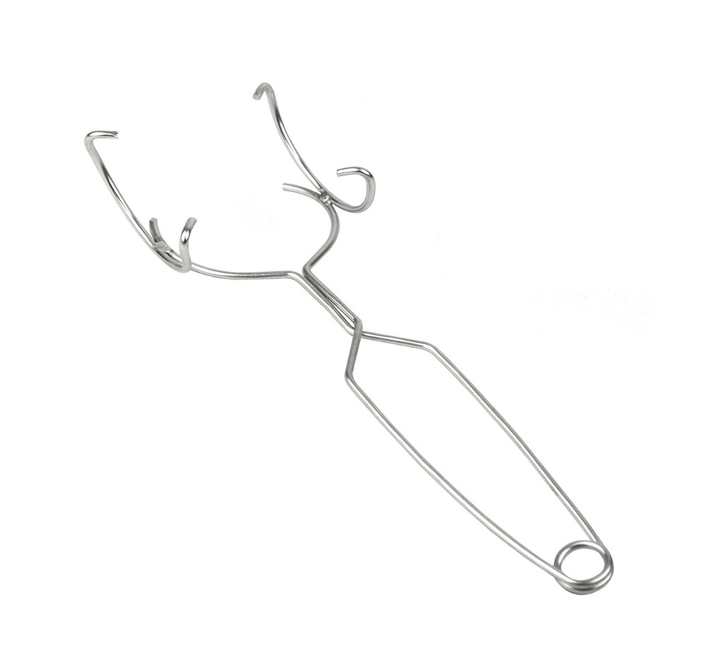 Small Whip Tongs Handle for Ceramic Melting Casting Crucible Holding Silver