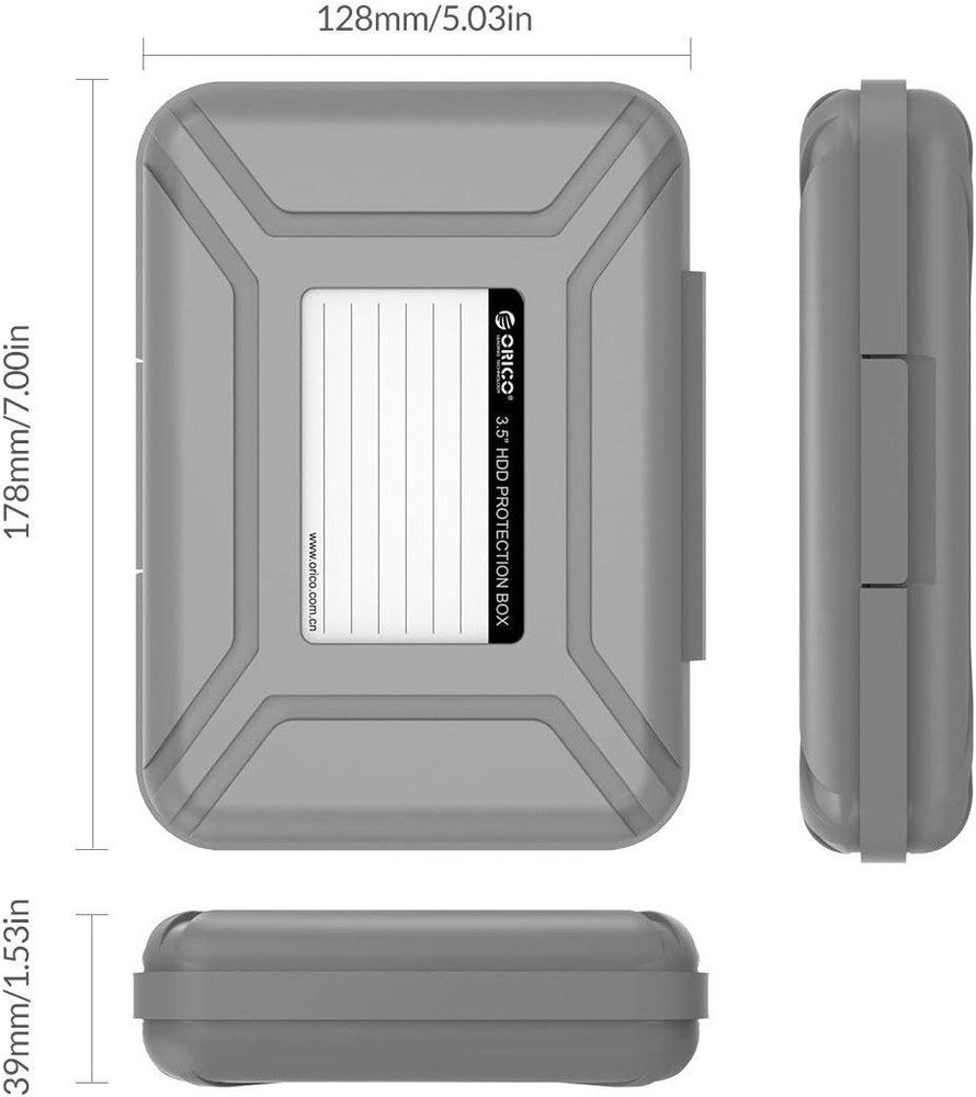 Portable Protective Case for 3.5" Hard Drives