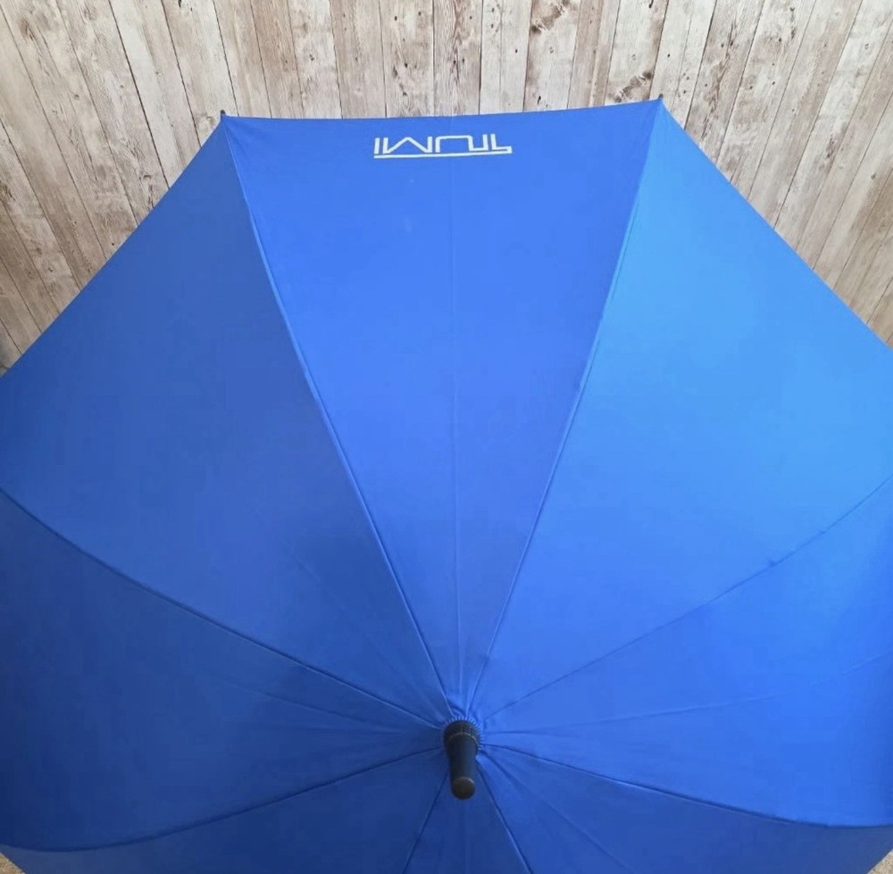 Tumi Blue & White Logo Umbrella