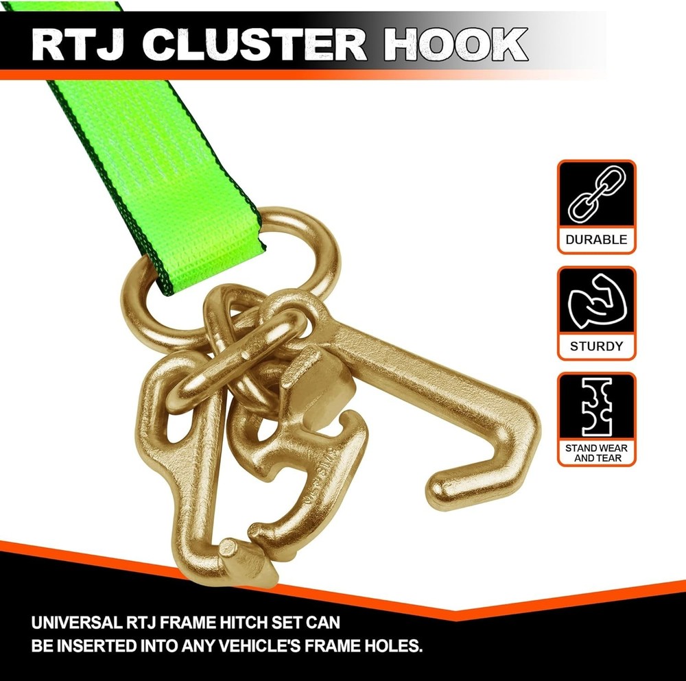 Heavy Duty Ratchet Straps Tie Down 4 Pack