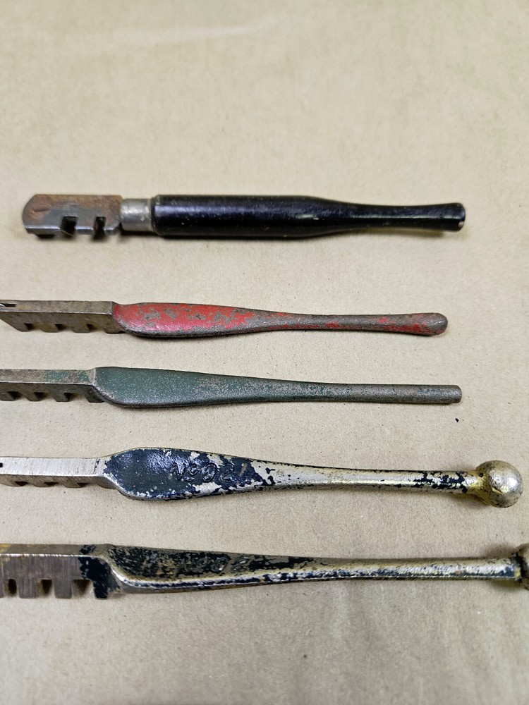Nine vintage glass cutting tools Red Devil, Trojan, Fletcher, Ruby & Eclipse
