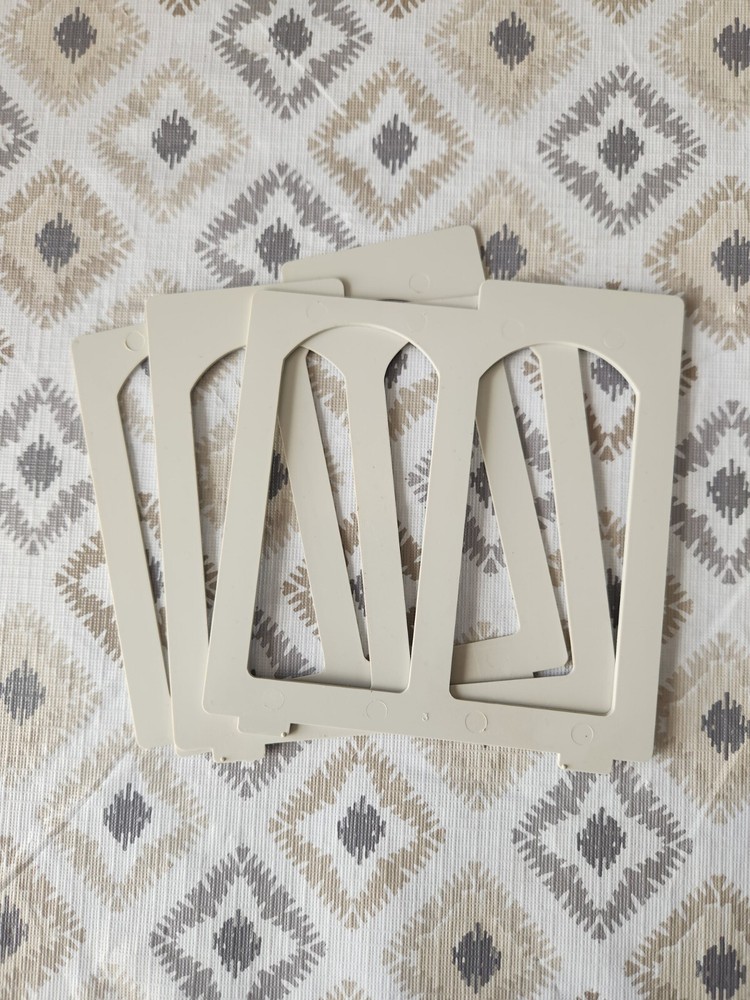 3 CD Disc Dividers for Storage Boxes- Gray plastic dividers