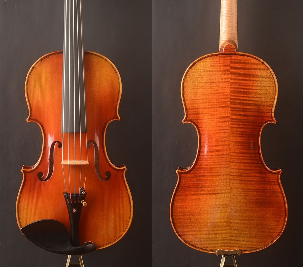 Five Strings ! Best Model,Strad Style 4/4 Violin ,Wide fingerboard