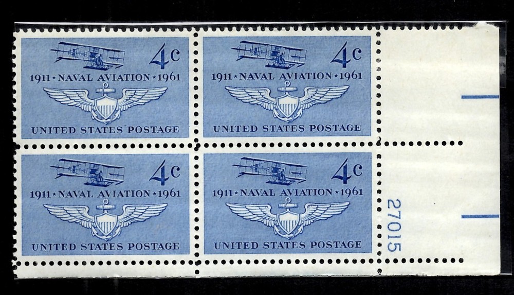 Naval Aviation  Plate Block 1961
