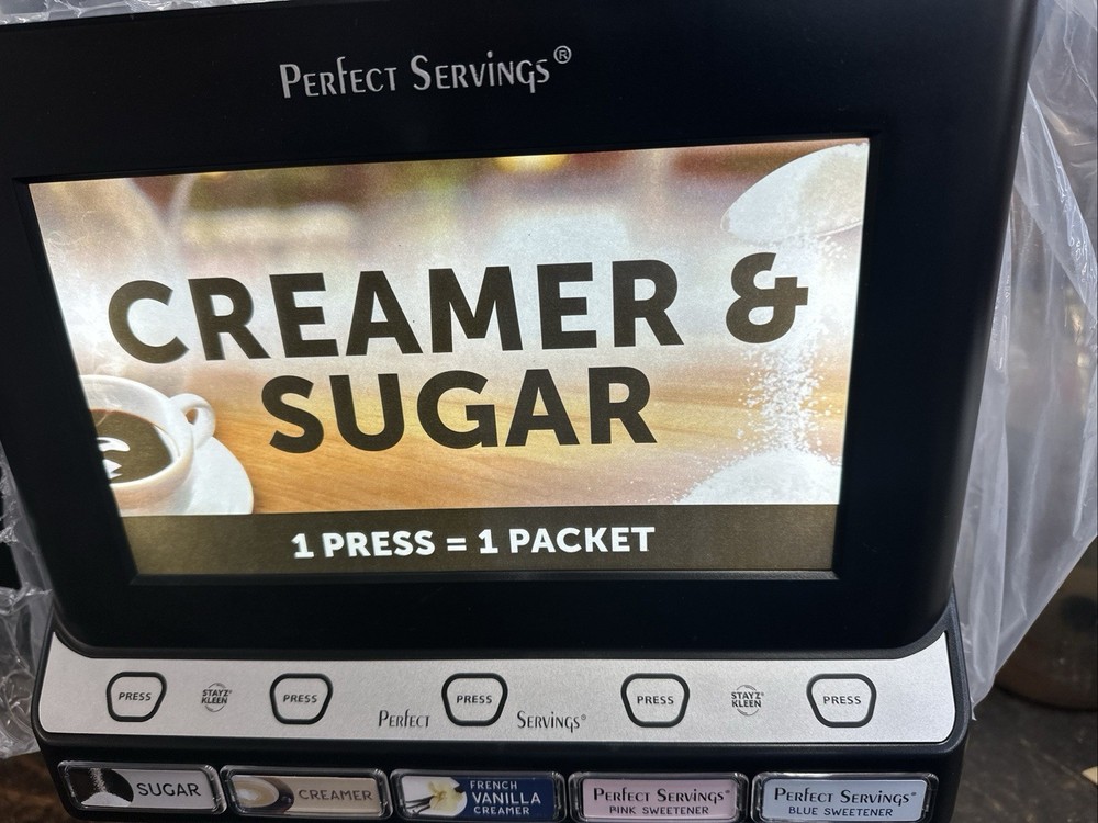 Led 5 Push Button Sugar and Creamer Dispenser Set