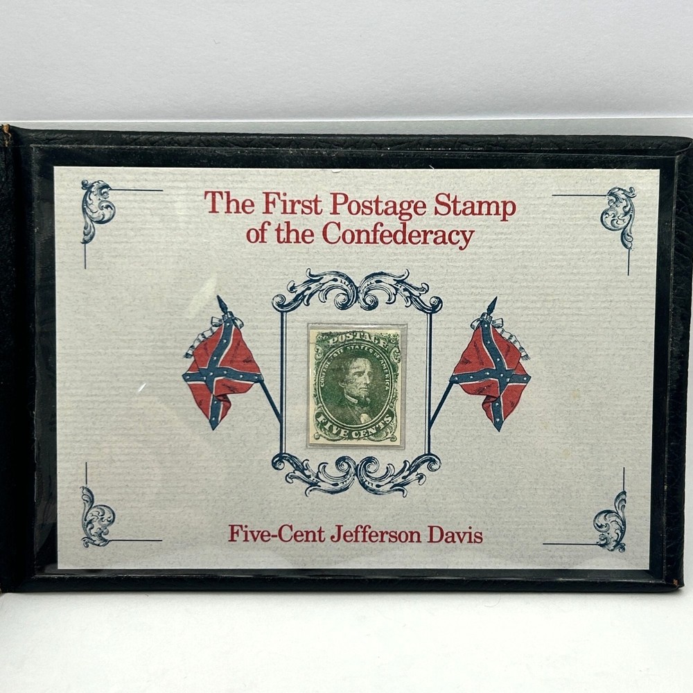 1861 Five Cent Jefferson Davis Stamp from Postal Commemorative Society Green