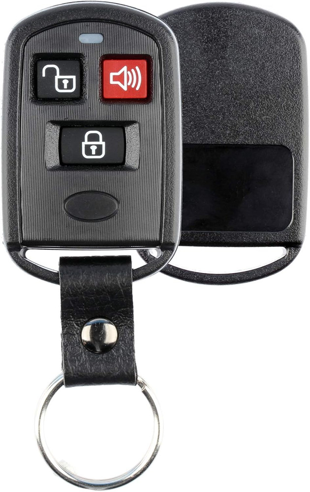 Keyless Entry Remote Key Fob Case Shell Button Pad Cover Leather Strap for Hyund
