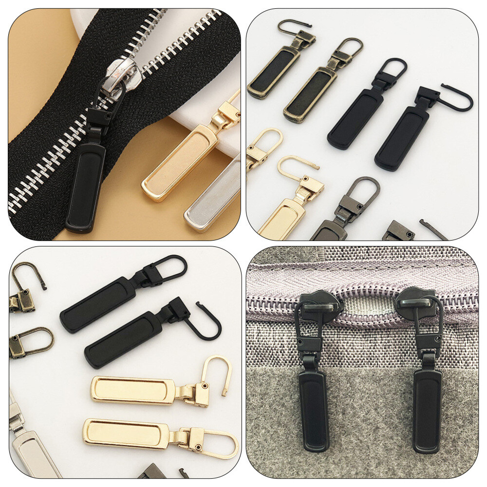 10Pcs Detachable Zipper Pull Alloy Backpacks Pulls Jackets Zippers Pulls