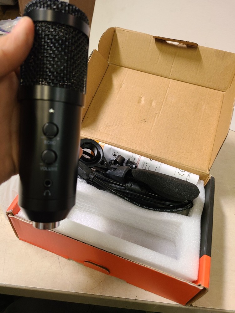 NASUM USB Computer Microphone, Enhanced Condenser USB Microphone AK 1