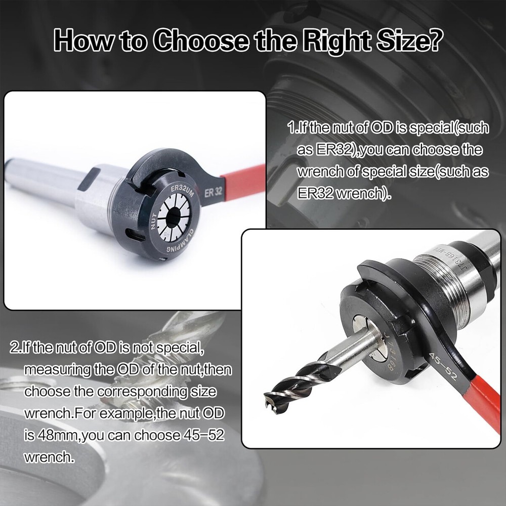 6pcs Coilover Spanner Wrench Set Coilover Wrench C-Shape Spanner Wrench Shock US