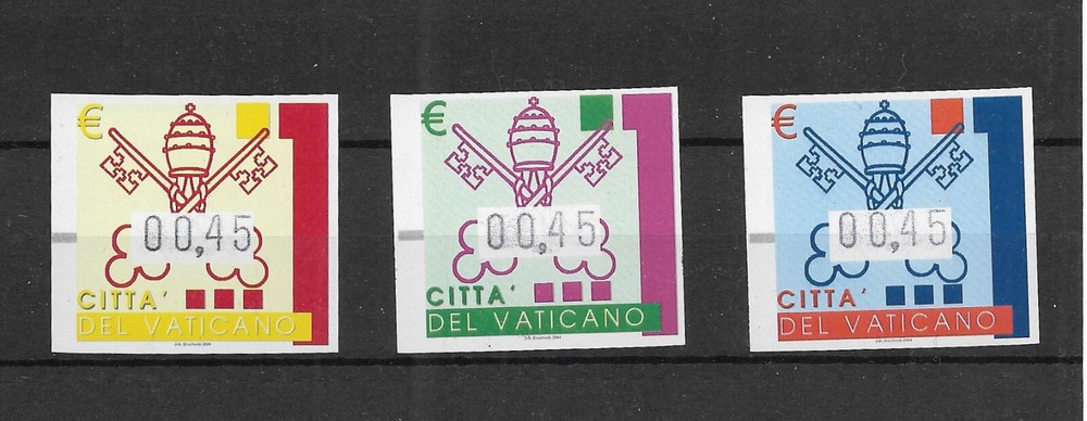 (ATM04) Vatican ATM stamps