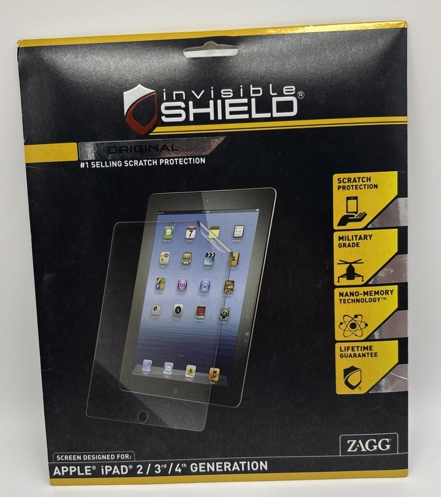 ZAGG Invisible Shield Scratch Protection Apple iPad 2nd 3rd 4th Generation