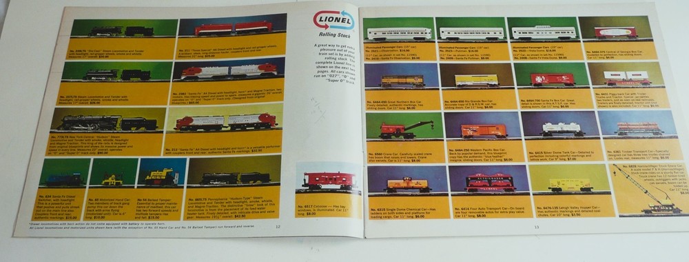 Lionel Vintage 1966 Train Catalog