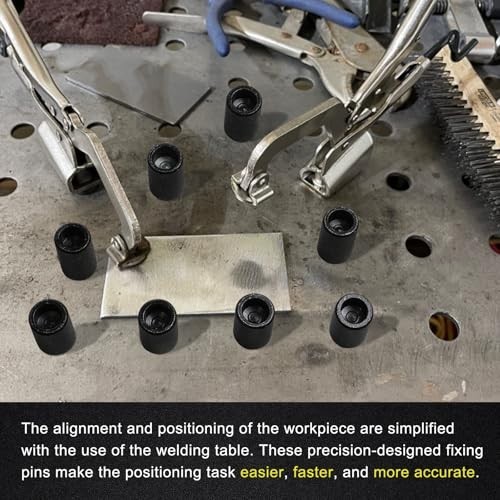 12 Pcs 5/8" x 2" Welding Table Locating Pins & Quick Setup Clamps - Stackable Ac