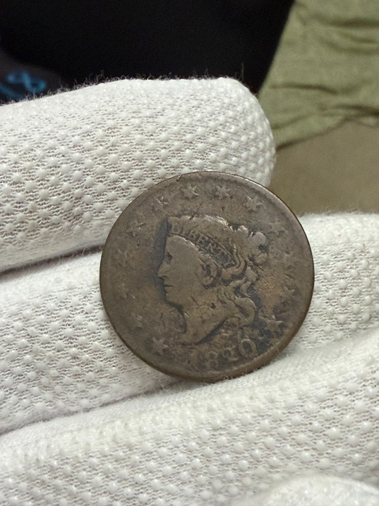 1820 Large Cent Small Date Old US Type Coin