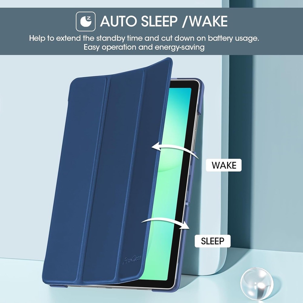 Case for Galaxy Tab A11+ Plus 11 Inch, Slim Stand Hard Back Shell Protective Cov