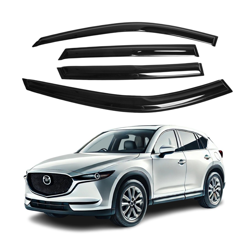 Fits Mazda CX-5 2017-2023 Side Window Visor Sun Rain Deflector Guard Thickened