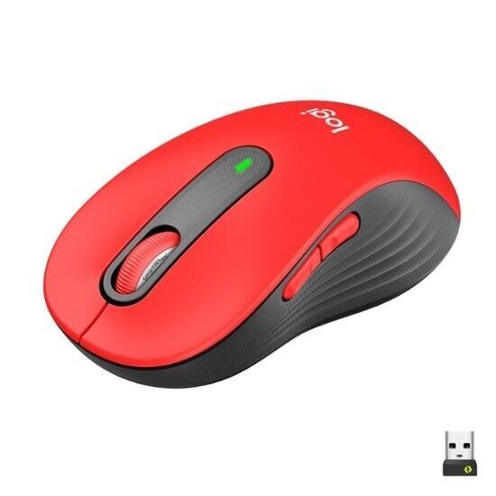 Logitech SIgnature M650 L Wireless Mouse - Red