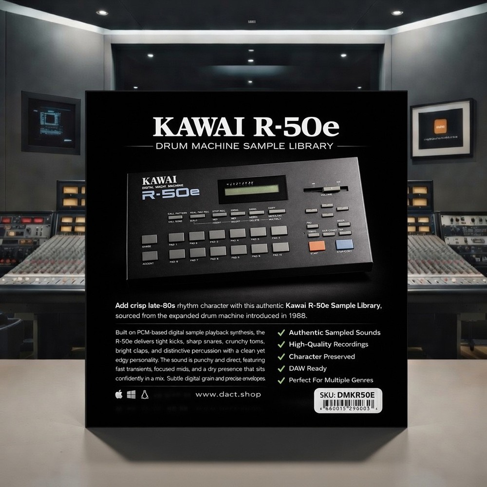 Kawai R-50e Drum Machine Sample Library