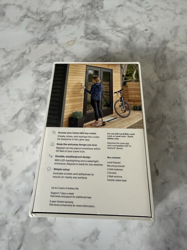 Level Keypad C-K11U for Level Smart Lock *Missing mounting bracket - Open Box