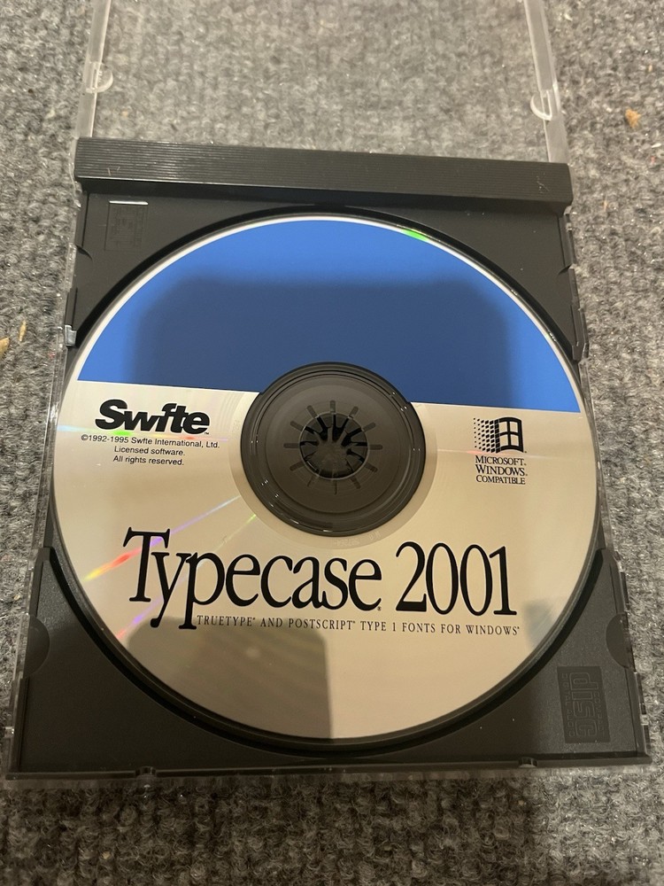 2001 Typecase Swift Windows CD ROM